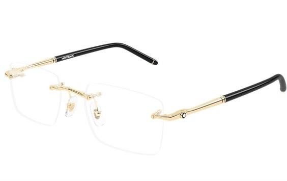Montura de gafas Montblanc Hombre MB0444O001-GOLD-GOLD-TRANSPARENT54 - MB0444O001-GOLD-GOLD-TRANSPARENT54